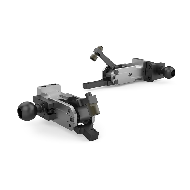 This light-duty, modular cam-style pressroom gripper is self-locking and can be used vertically or horizontally.